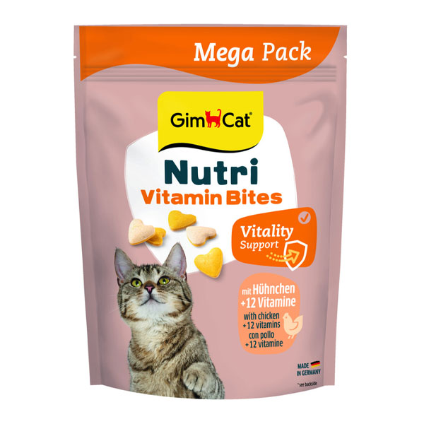 قرص مولتی ویتامین گربه جیم کت مدل Nutri Vitamin Bite