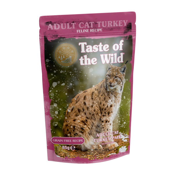 پوچ گربه تیست آف د وایلد مدل Adult Cat Turkey طعم بوقلمون
