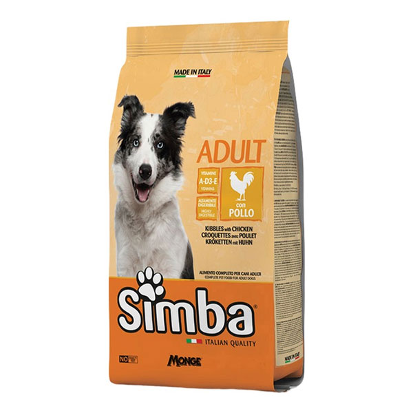 غذا خشک سگ مونژه Simba طعم مرغ