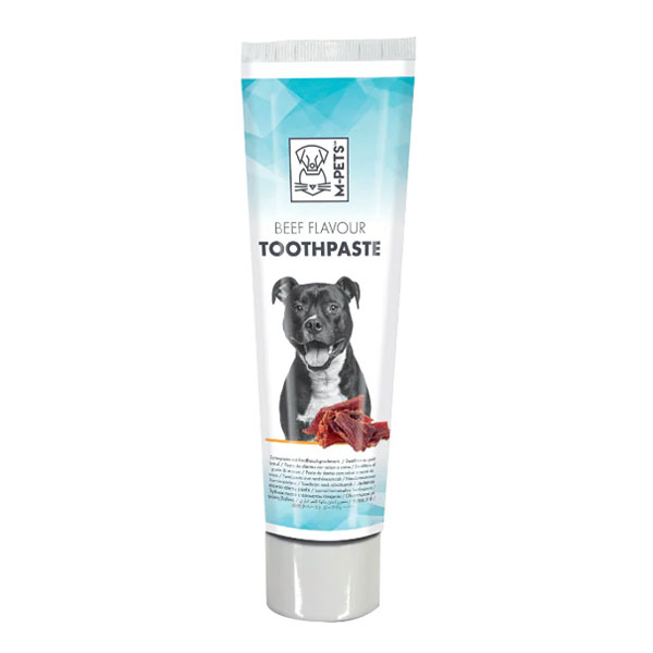 خمیر دندان سگ با طعم بیف M-PETS